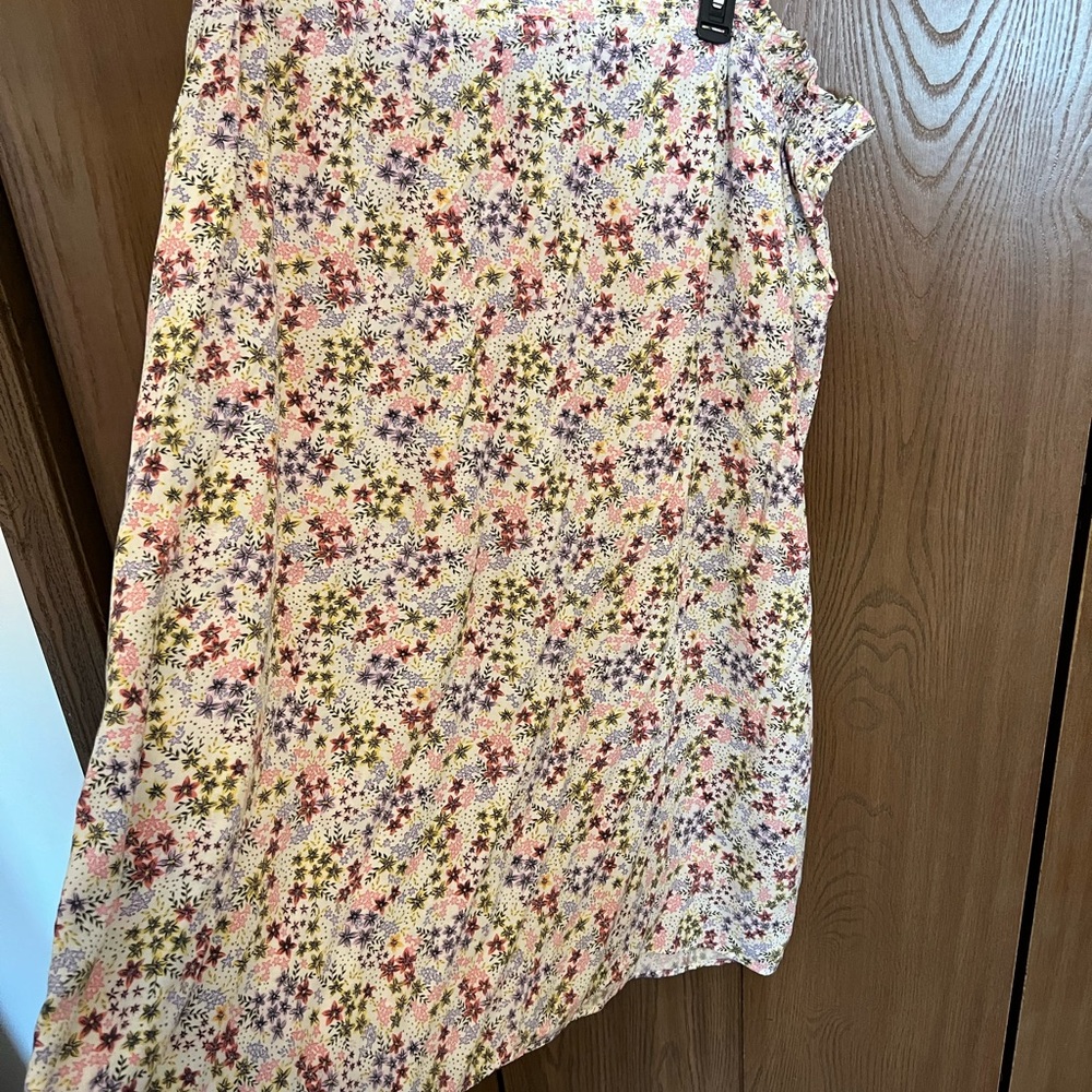 Floral midi skirt - old navy xxl - generous elastic waist